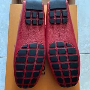 Brand New Louis Vuitton Men’s Red Loafers Size US9 Louis Vuitton | Shoes | Brand New Louis Vuitton Mens Red  main image 4